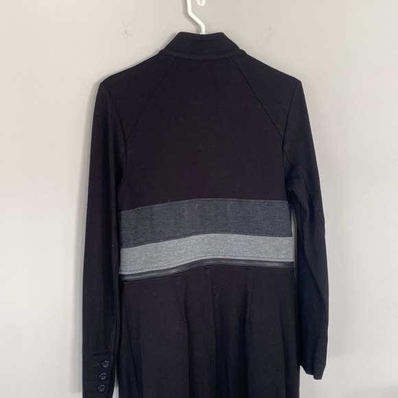 Cabi 3176 Small Black Grey Convertible Zip Off Ponte Long Cropped Jacket - Picture 8 of 9